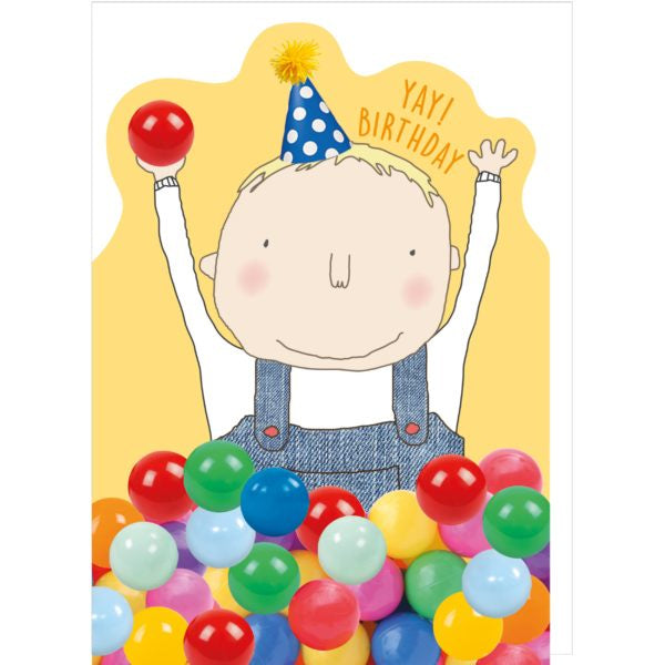 Childrens Card: BALL PIT Cut Out- Rosie Made A Thing