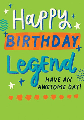 Birthday Card: Birthday Legend - Paper Rose