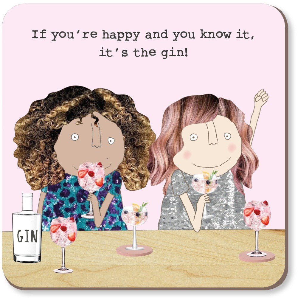 Coaster: IT'S THE GIN Funny - Rosie Made a Thing
