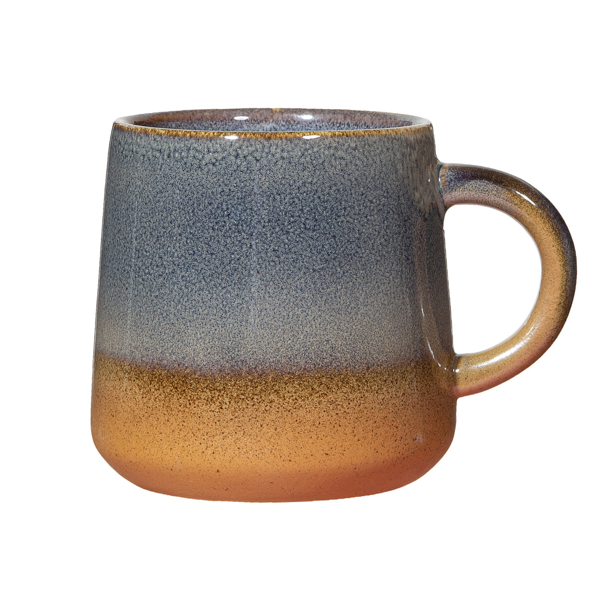Mug: Stoneware Dip Sunrise Mojave Glaze - Orange & Blue