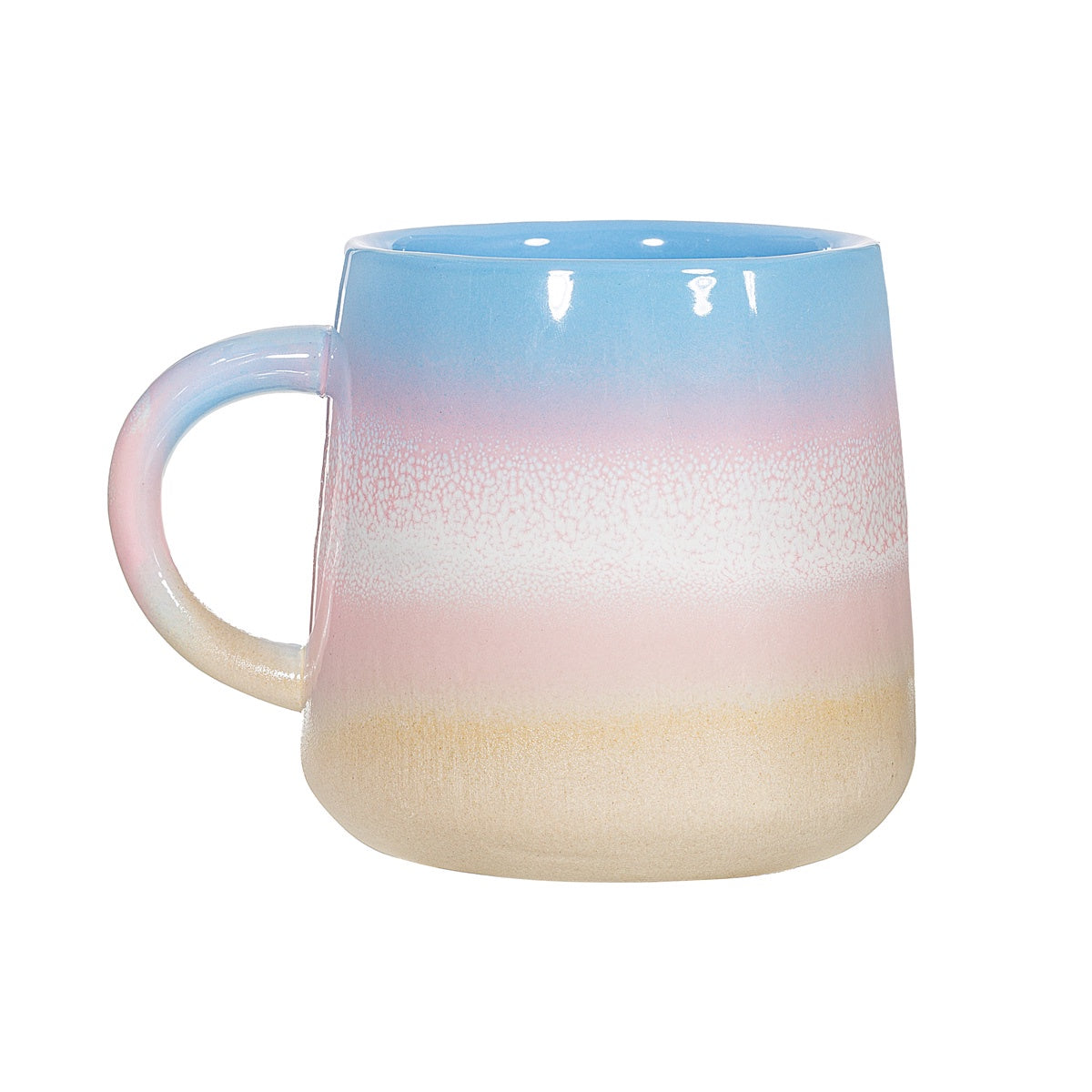 Mug: Stoneware Ombre Pastel Mojave - Blue & Pink - Sass & Belle
