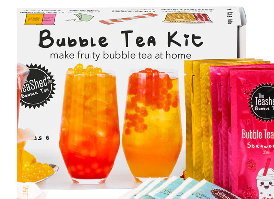 Bubble Tea Kit: Individual Servings x 6 Fruit Juice - Fruity - The Teashed