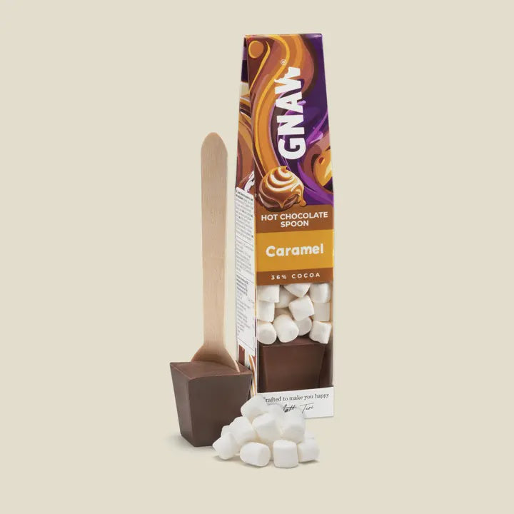 Hot Choc Stirrer: Caramel 40g - Gnaw Chocolate