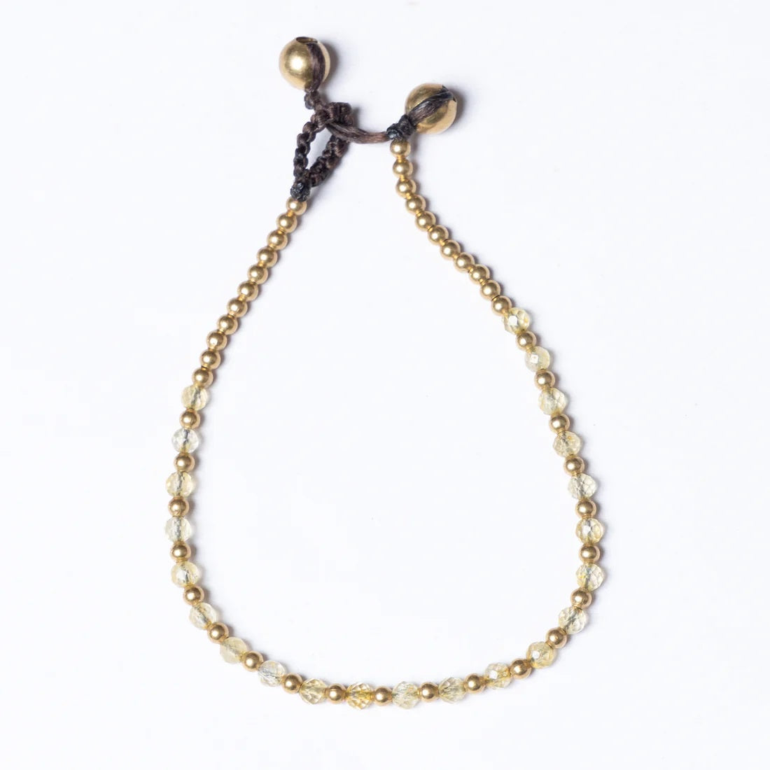 Crystal Bracelet NOVEMBER BIRTHSTONE- Yellow CITRINE