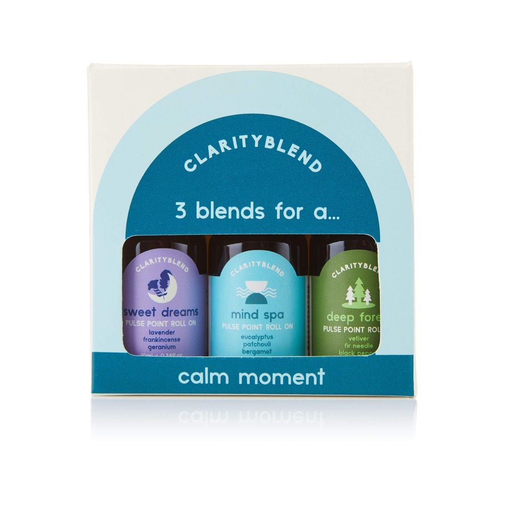 Roll On Set 3 Calm Moment Pulse Point Aromatherapy Essential Oil