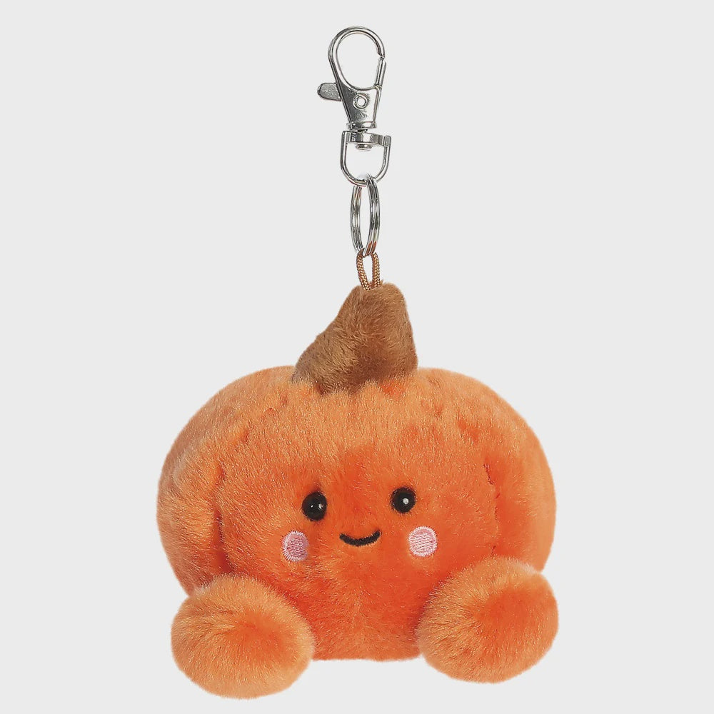 Clip On Palm Pal: Plush Soft Toy With Clip - Autumn - Orange Paisley Pumpkin