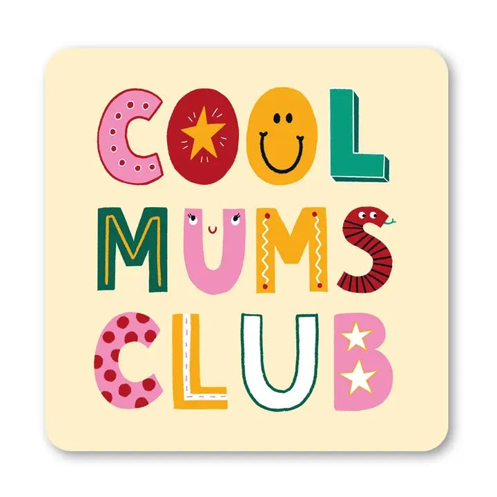 Coaster: Cool Mums Club - Cream - Lucy Maggie