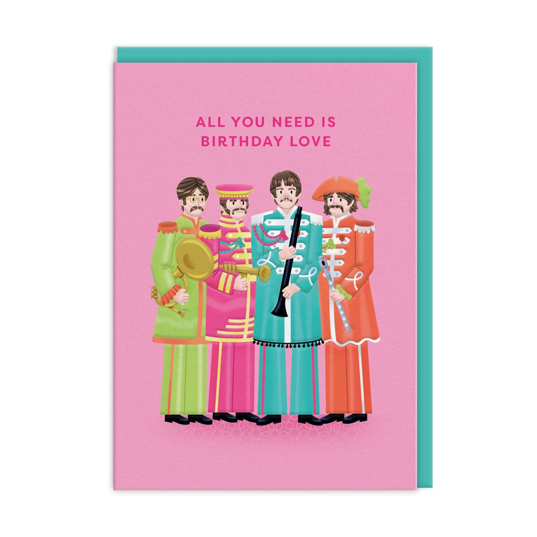 Birthday  Card:   The Beatles  - Ohh Deer