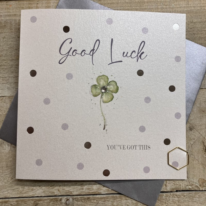 Good Luck Card: You've Got This - White Cotton Cards