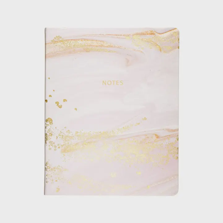 Journal: Lined Hardcover Journal Pink & Gold Marble Notebook - Éccolo