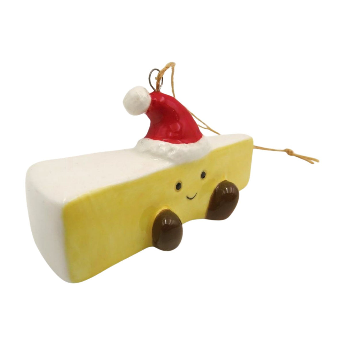 Christmas Tree Decoration: Ceramic Brie - Giftware Trading