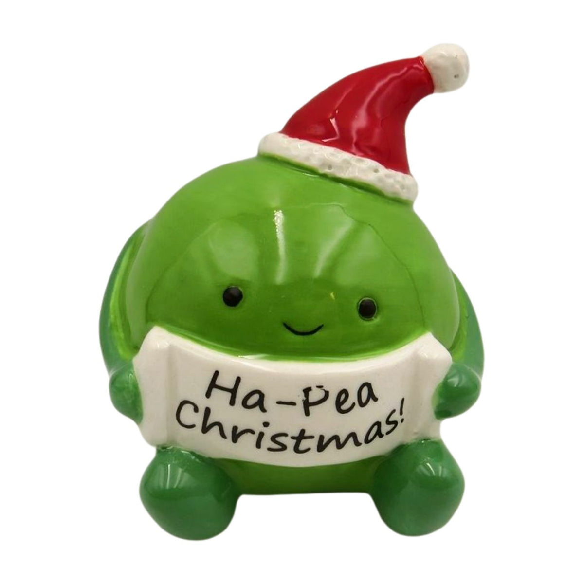 Christmas Ornament : Ceramic Ha-Pea Christmas Pea - Giftware Trading
