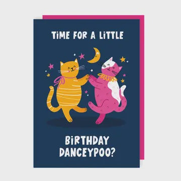 Birthday Card: Time For A Little Birthday Danceypoo - Lucy Maggie