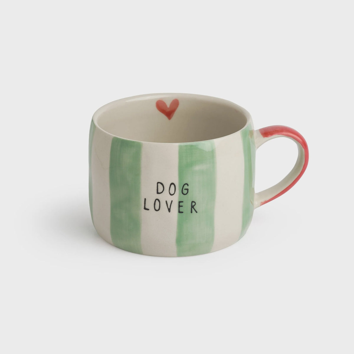 Mug: Stoneware Hand-Painted Dog Lover  - Pastels - Belly Button Designs