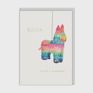 Birthday  Card: Gold Foil  Piñata Greeting E. Frances Paper - Ohh Deer