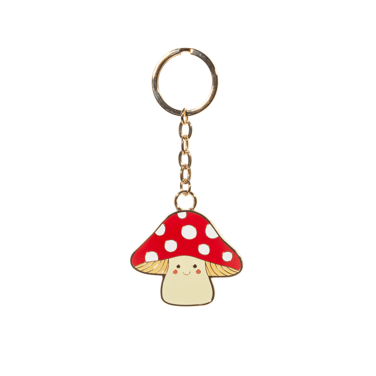 Keyring: Enamel Mushroom Toadstool - Red - Sass & Belle