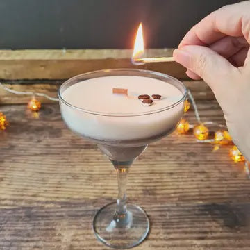 Candle: Scented Martini Glass Espresso Martini - 40th Birthday - A Few Home Truths