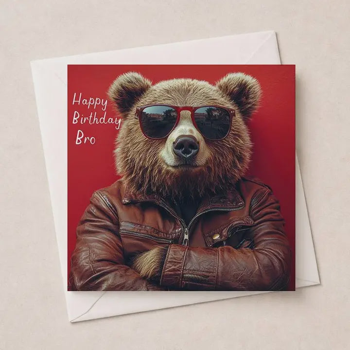 Brother  Card: Cool Bear Photo  - Hammond Gower