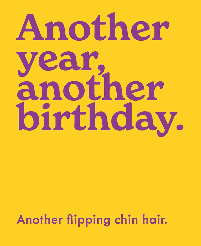 Birthday Card: Another Year Another Birthday - Mint
