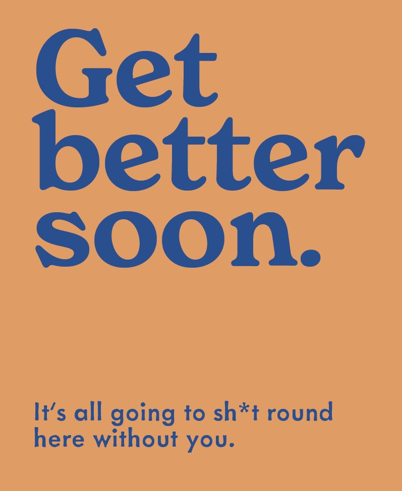 Get Well Card: Get Better Soon - Mint