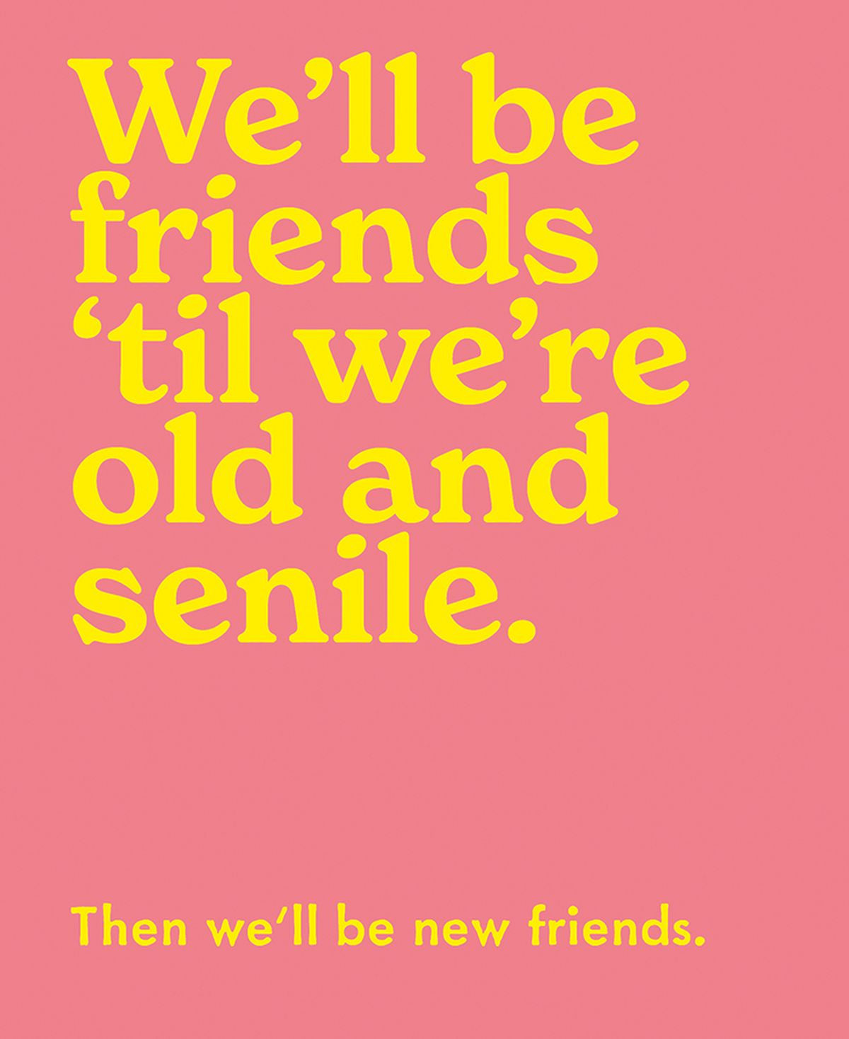 Birthday Card: Old & Senile - Mint