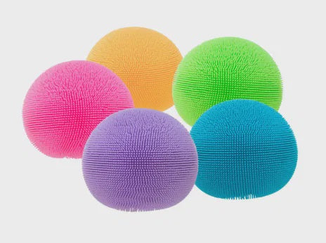 Stress Ball: Fuzz Ball The Velvet Squeeze Fidget Toy - Assorted Colours - Needoh