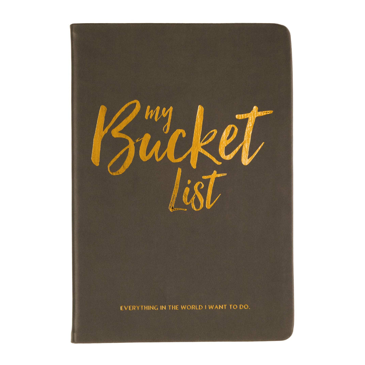 Journal: Bucket List A5 - Black & Gold - Eccolo