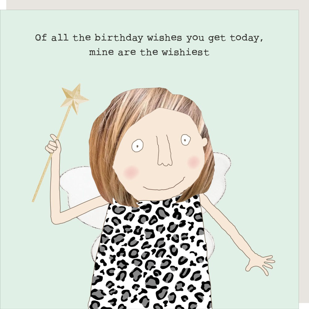 Birthday Card: Funny WISHIEST - Rosie Made a Thing