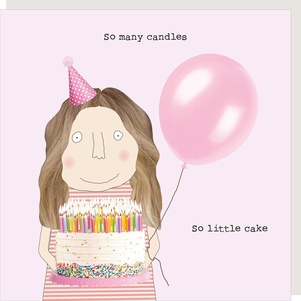Birthday Card: So Many CndlesLITTLE CAKE Funny - Rosie Made a Thing
