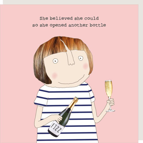 Birthday Card: ANOTHER BOTTLE Funny  - Rosie Made A Thing