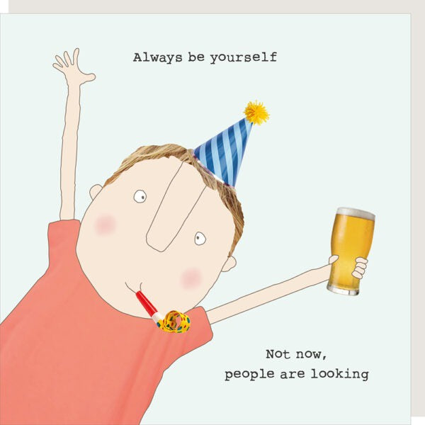 Male Card: NOT NOW BOY Funny  - Rosie Made A Thing