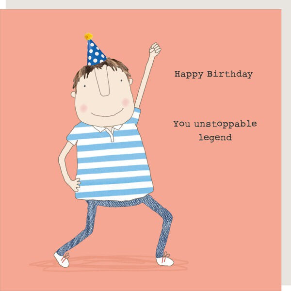 Birthday Card: UNSTOPPABLE Funny  - Rosie Made A Thing