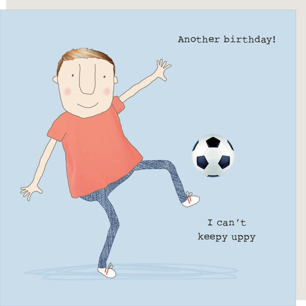 Male Birthday Card: KEEPY UPPY Funny  - Rosie Made A Thing