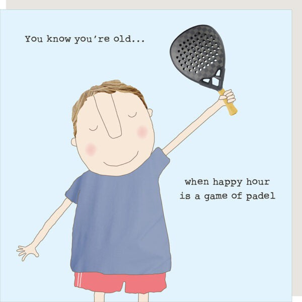 Male Card: Game of PadelFunny - Rosie Made a Thing