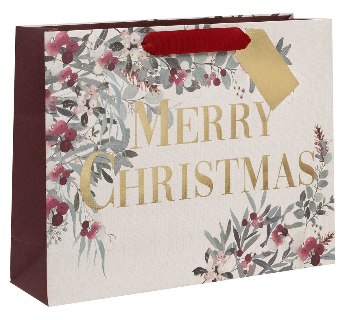 Gift Bag: Large Garland Greetings - Kraft - Glick