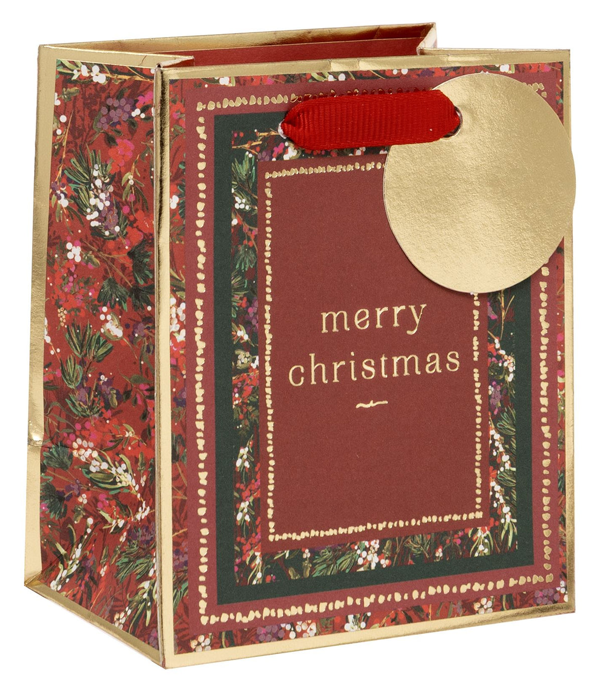 Gift Bag: Mini Framed Foliage - Kraft - Glick