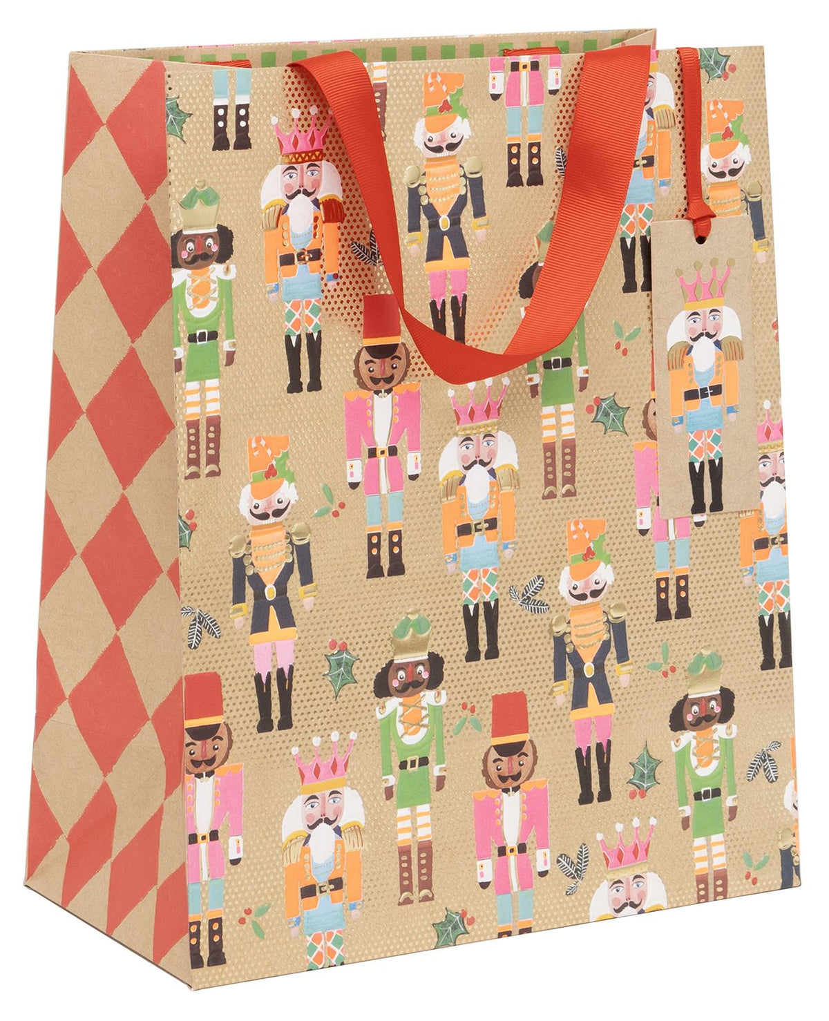 Gift Bag: Large Lots Of Nutcrackers CHRISTMAS  - Kraft - Glick