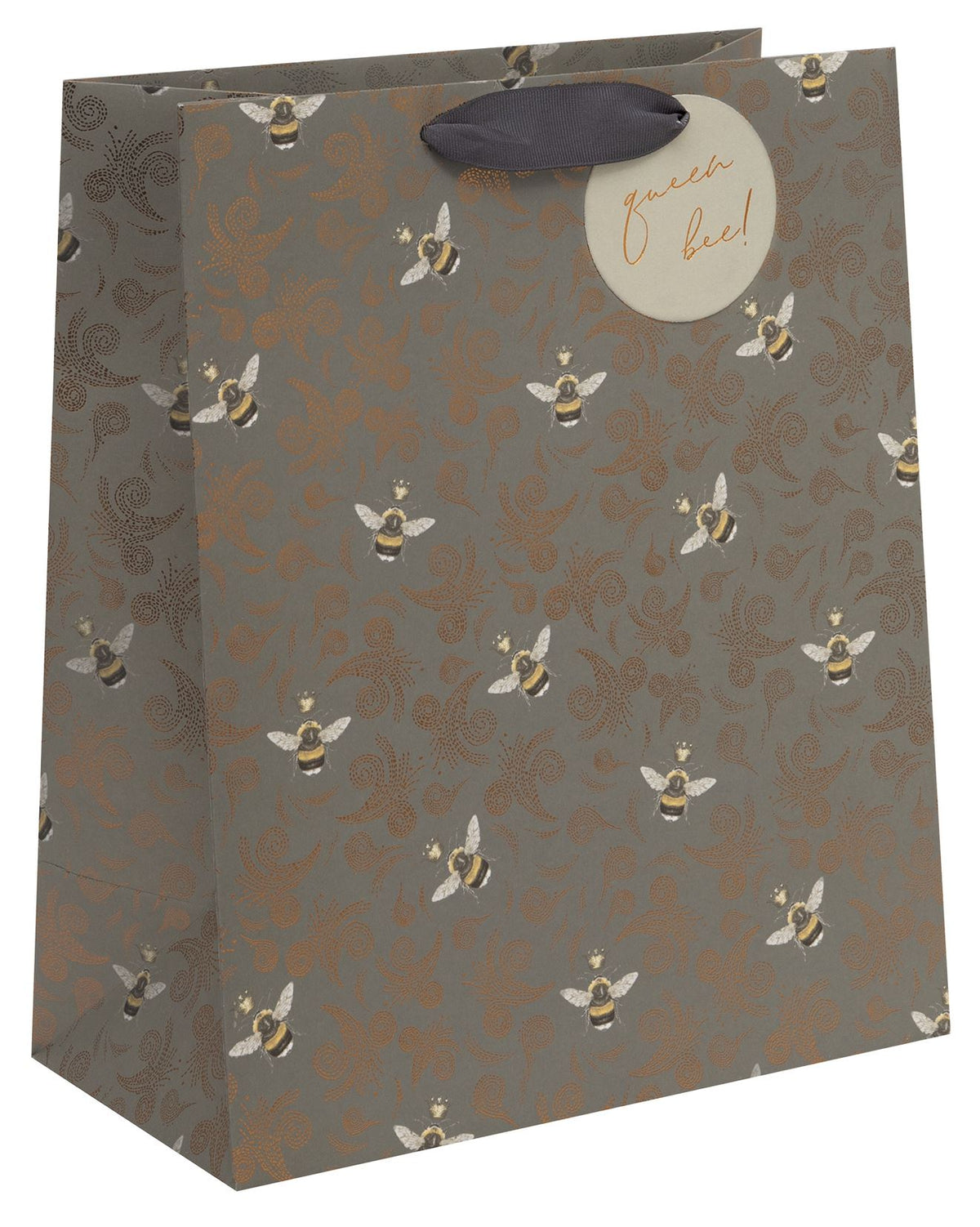 Gift Bag: Large Bee Design - Rose Gold - Stephanie Davies