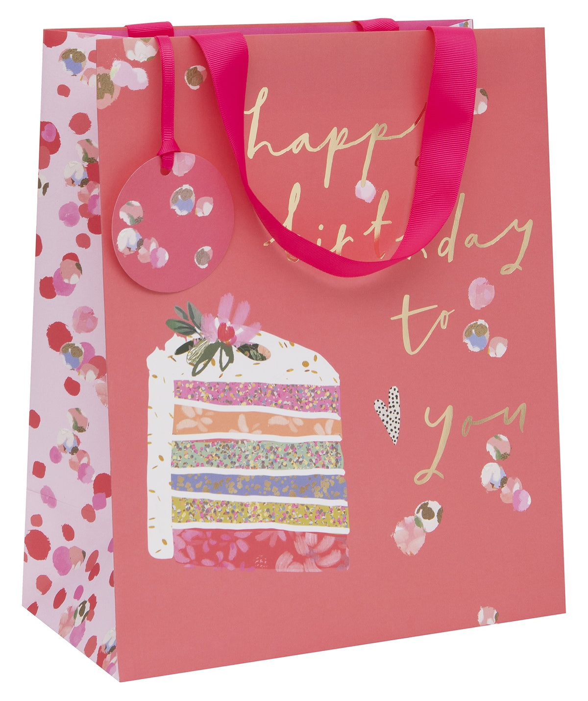Gift Bag: Large Birthday Rainbow Cake - Multi - Stephanie Davies