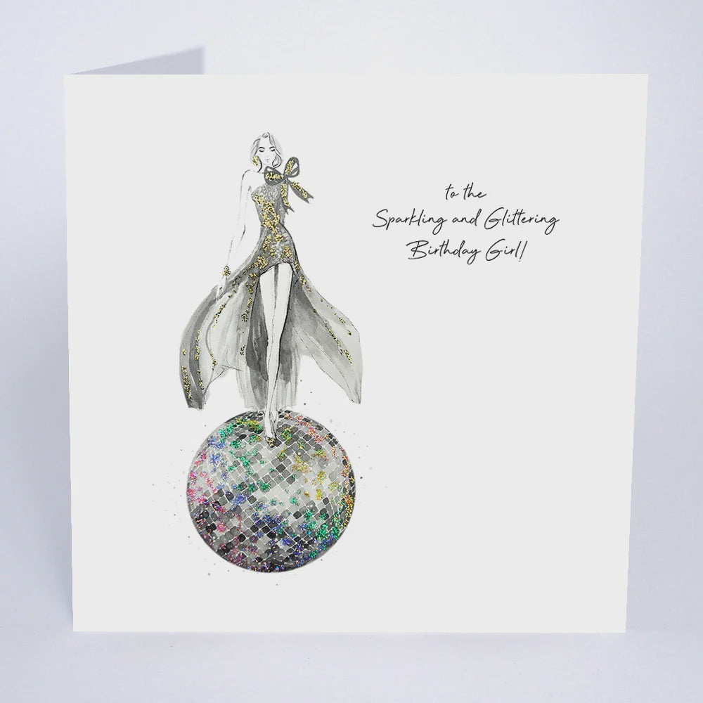 Birthday Card: To The Sparkling And Glittering Birthday Girl! Hand Finished Glitters GLAMARAMA - Five Dollar Shake