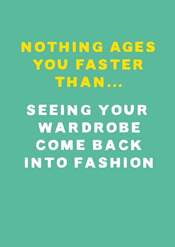 Birthday Card: Nothing Ages You - Paper Rose