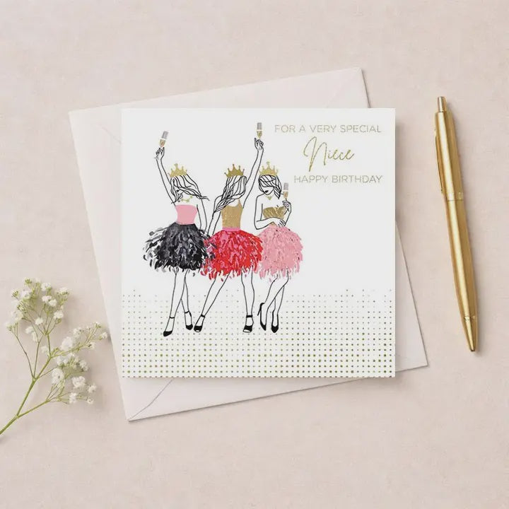 Niece  Card: For A Very Special Gold Foil  - Hammond Gower