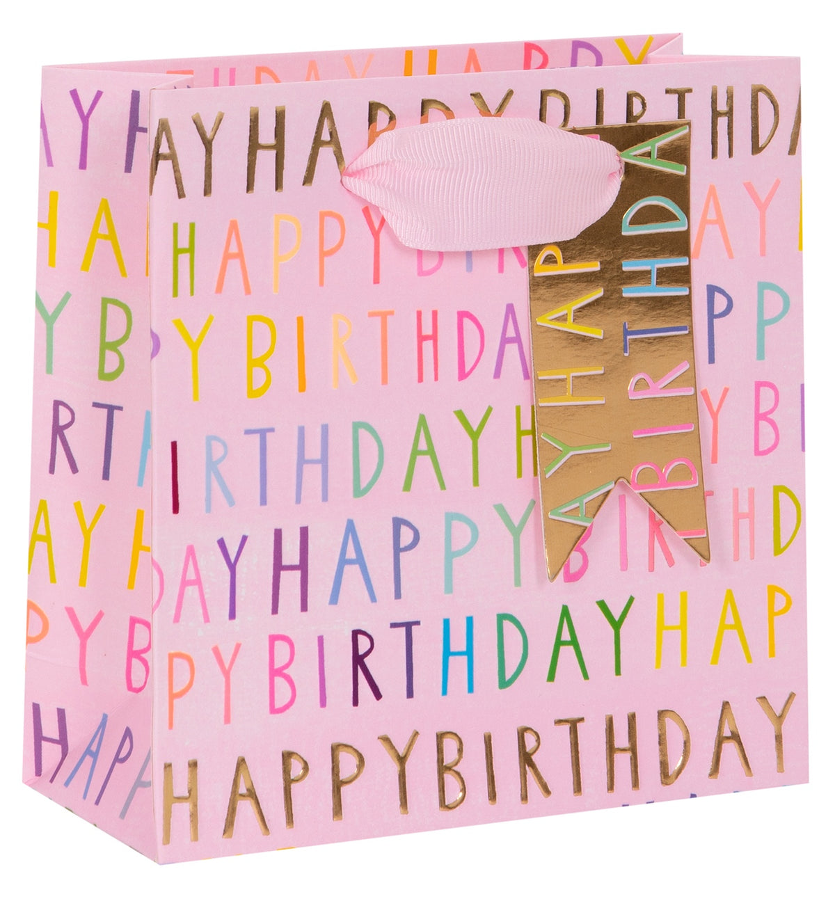 Gift Bag: Small Birthday - Pink - Paper Salad