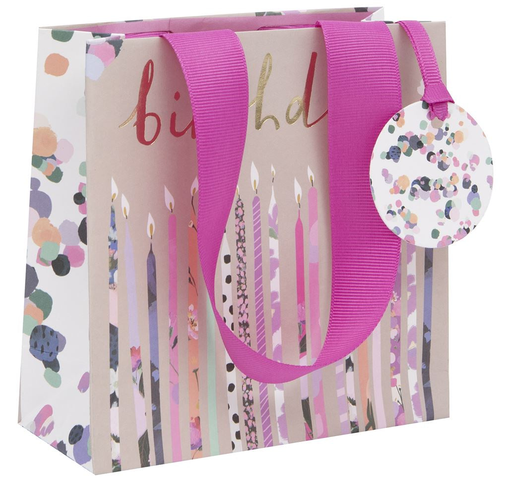 Gift Bag: Small Birthday Candles Pastels - Multicolour - Stephanie Davies