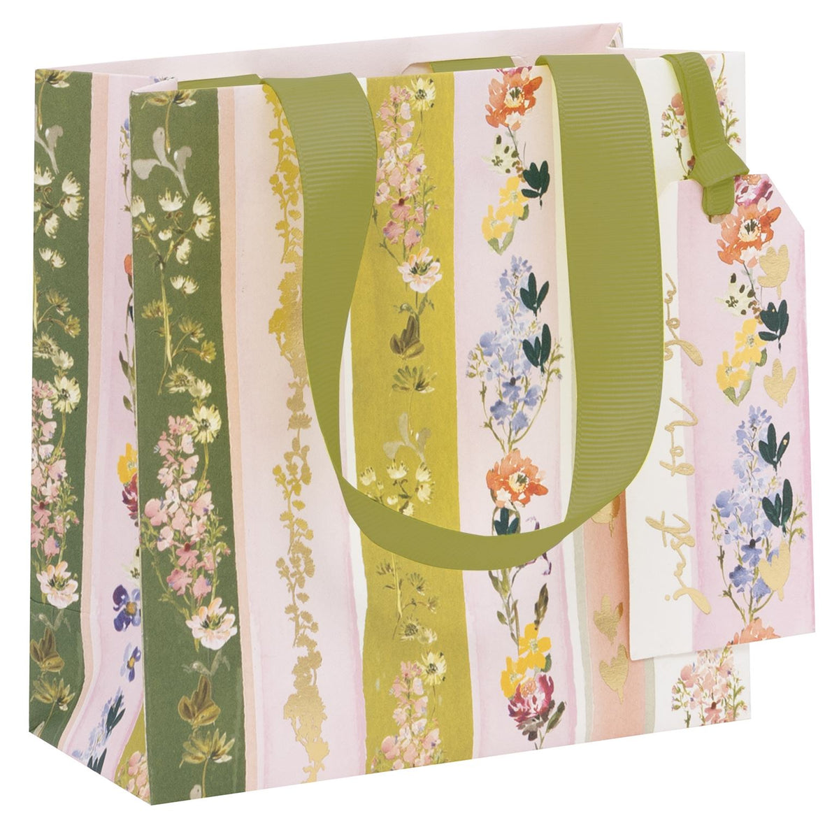 Gift Bag: Small Linea Floral - Pinks - Glick