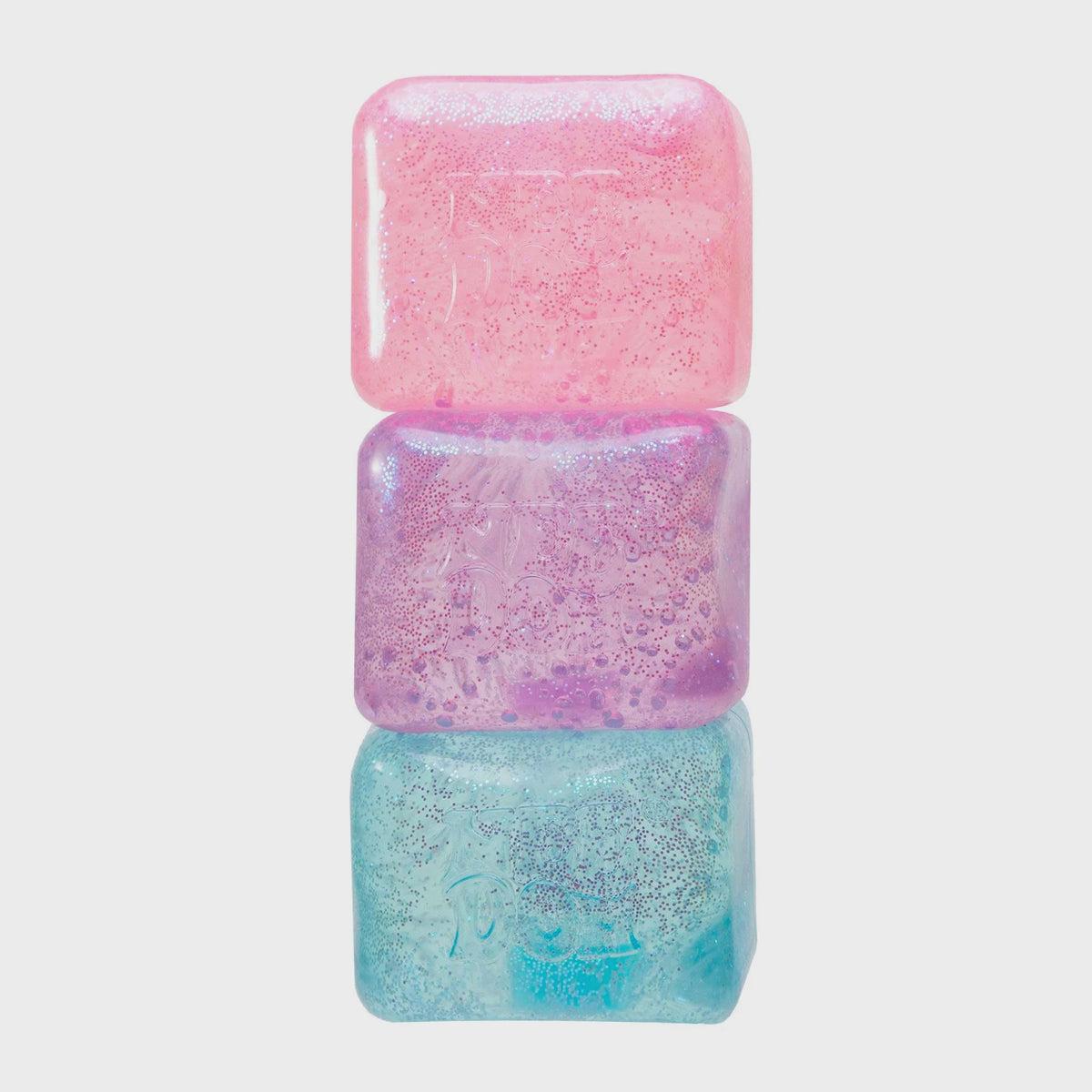 Stress Ball: Nice Cube Glitter & Glow - Fidget Toy Individual - Needoh