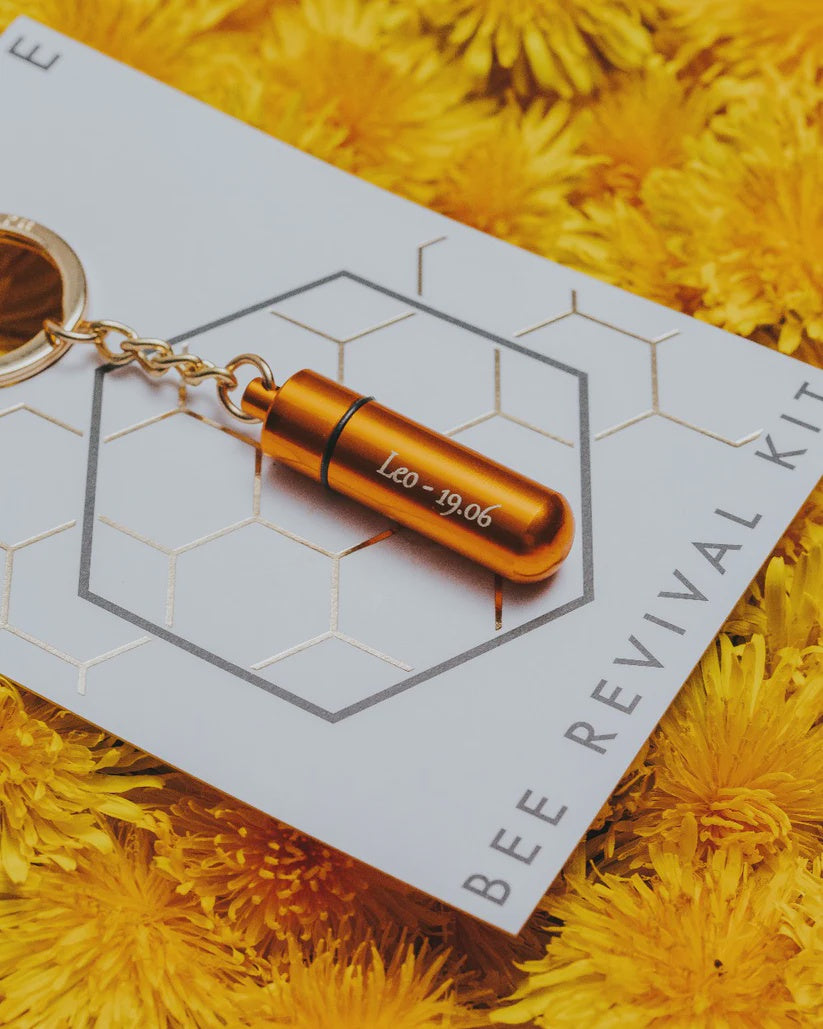 Keyring:  Gold The Bee Revival Kit Sugar Solution - Gold - BeeVive