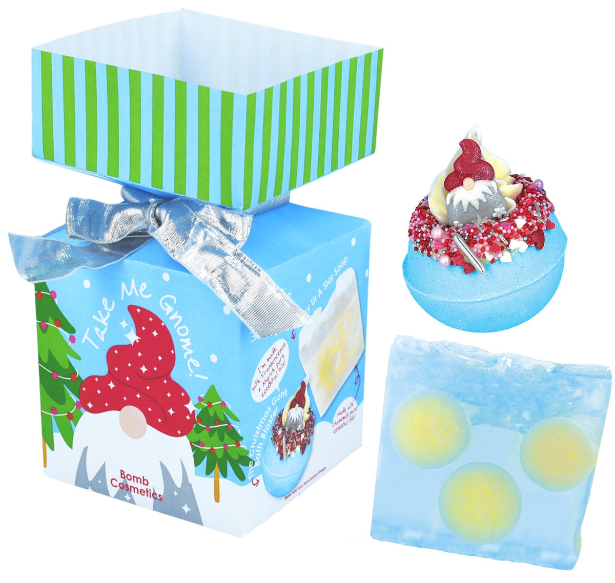 Gift Set: Cracker Jingle Bell Rock Mini Cracker - GREEN - Bomb Cosmetics