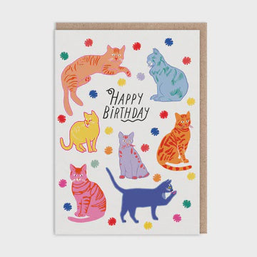 Birthday  Card: Neon  Happy Cats Hartland Brooklyn - Ohh Deer