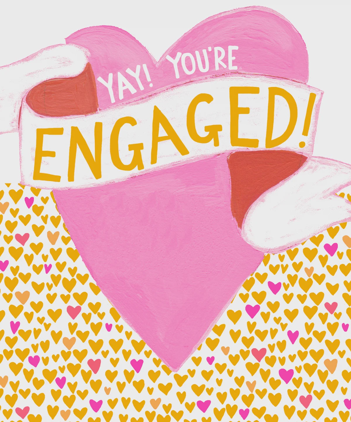 Engagement Card: Banner And Heart - Paper Salad